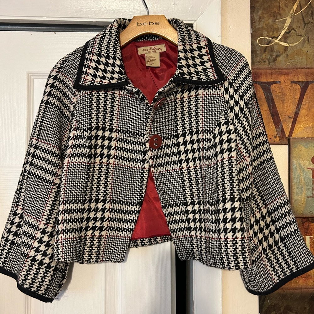 Paris Blues Crop Jacket. In good condition. Gently worn and used vintage jacket